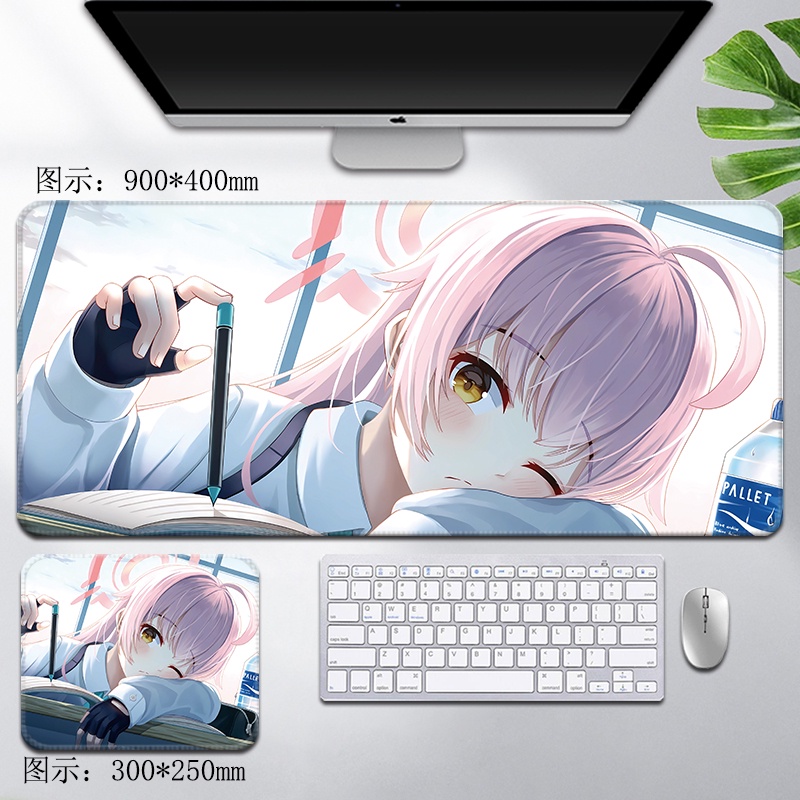 Takanashi Hoshino Mouse Pad Swimsuit Uncle Oversized Blue Archive Archive Anime Peripheral Locking Keyboard Desk Pad