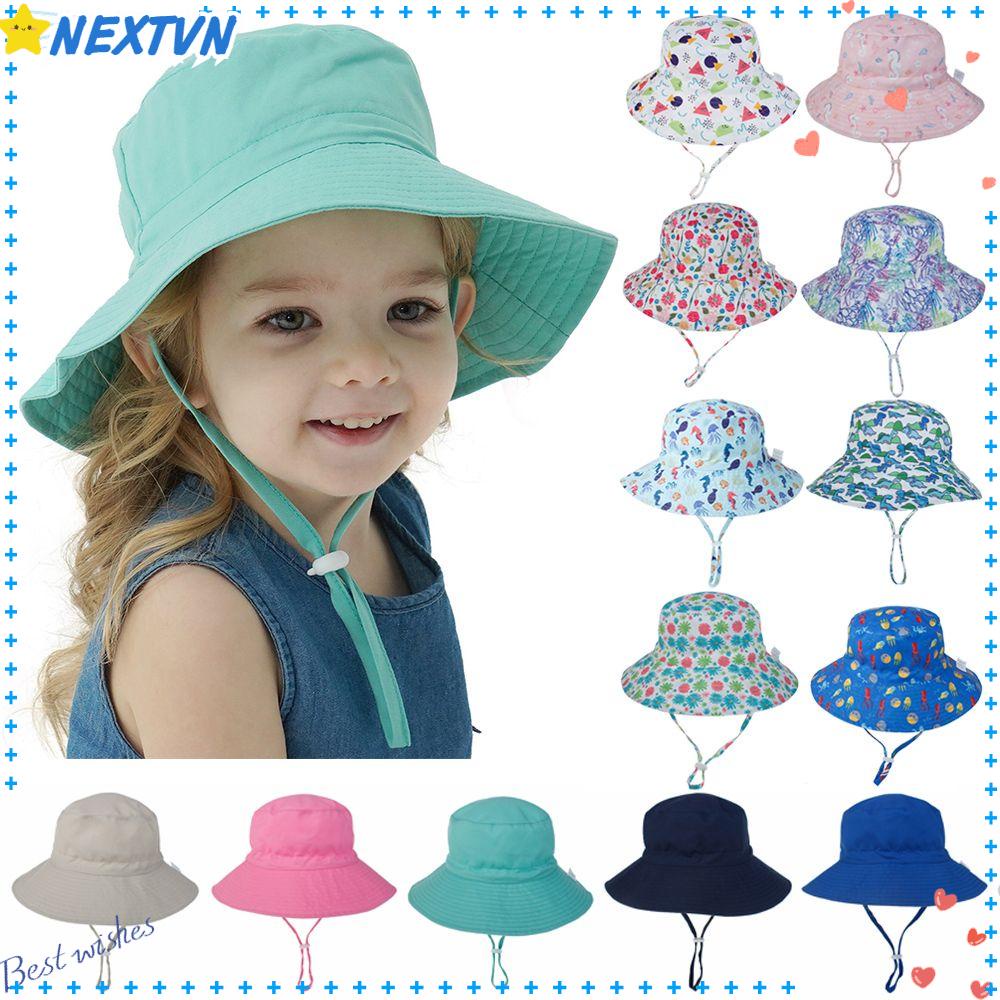 Set 2 Mũ Bơi Vành Rộng Chống Nắng Dành Cho Bé 0-8 Tuổi