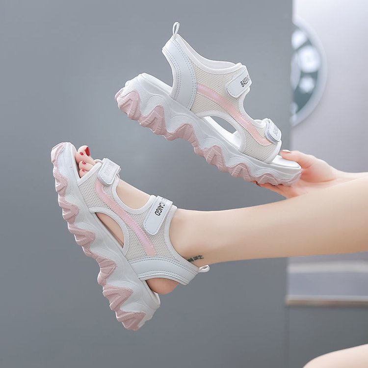 Xăng đan Thể Thao Đế Dày Gợn Sóng Thời Trang Dành Cho Nữ