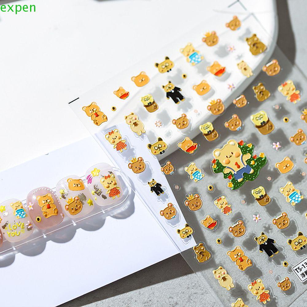 Hình Dán Trang Trí Móng Tay Họa Tiết Hoạt Hình Dễ Thương