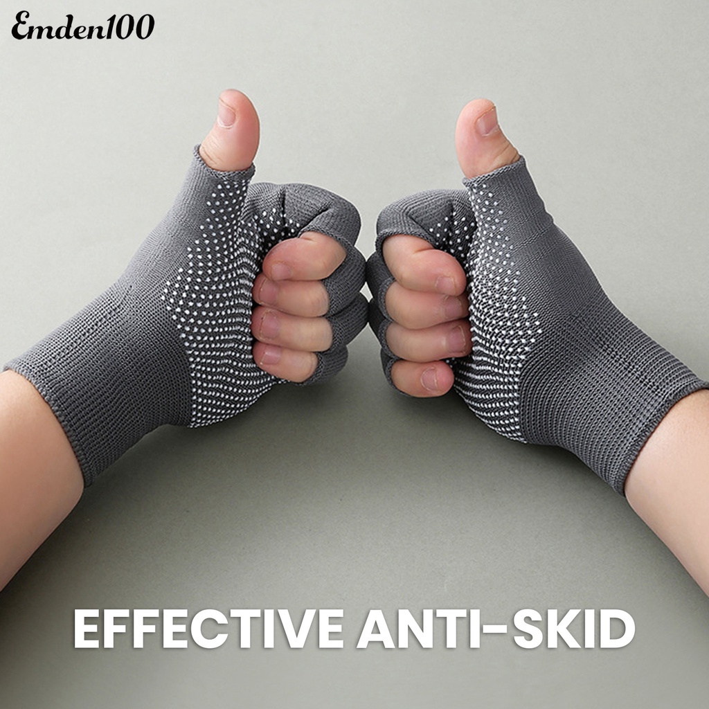 Set 2 Đôi Găng Tay Hở Ngón Chống Trượt Tiện Lợi