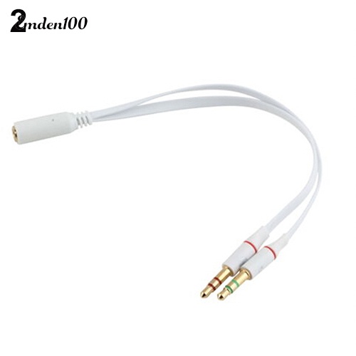 Dây Cáp Âm Thanh Chuyển Đổi Đầu Cái 3.5mm Sang 2 Đầu Đực Đầy Tiện Lợi