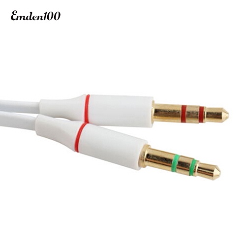Dây Cáp Âm Thanh Chuyển Đổi Đầu Cái 3.5mm Sang 2 Đầu Đực Đầy Tiện Lợi