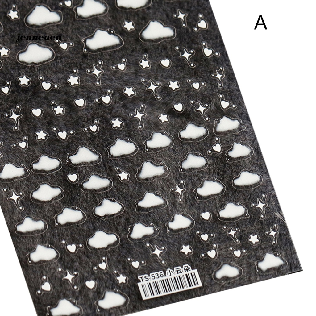 Miếng Dán Trang Trí Móng Tay Hình Đám Mây Nghệ Thuật