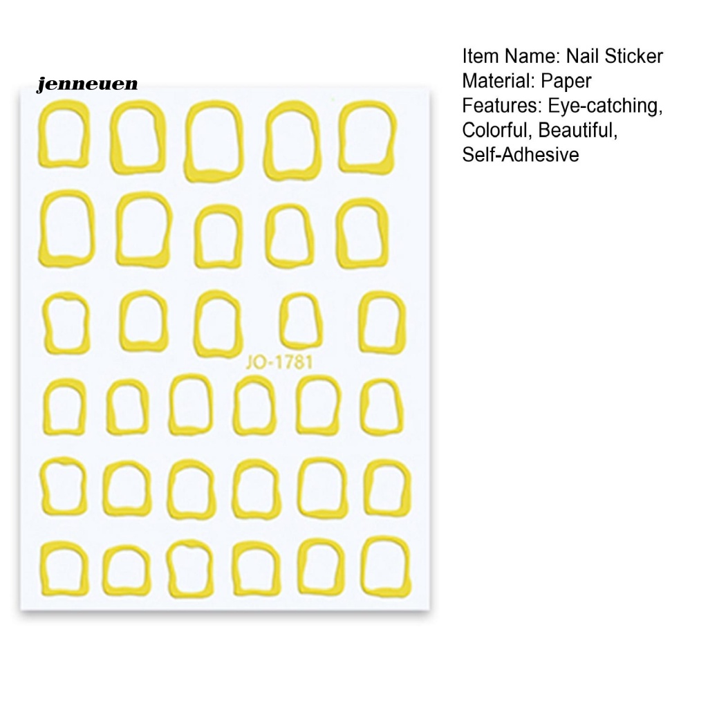 Miếng Dán Trang Trí Móng Tay Nghệ Thuật 3 Màu