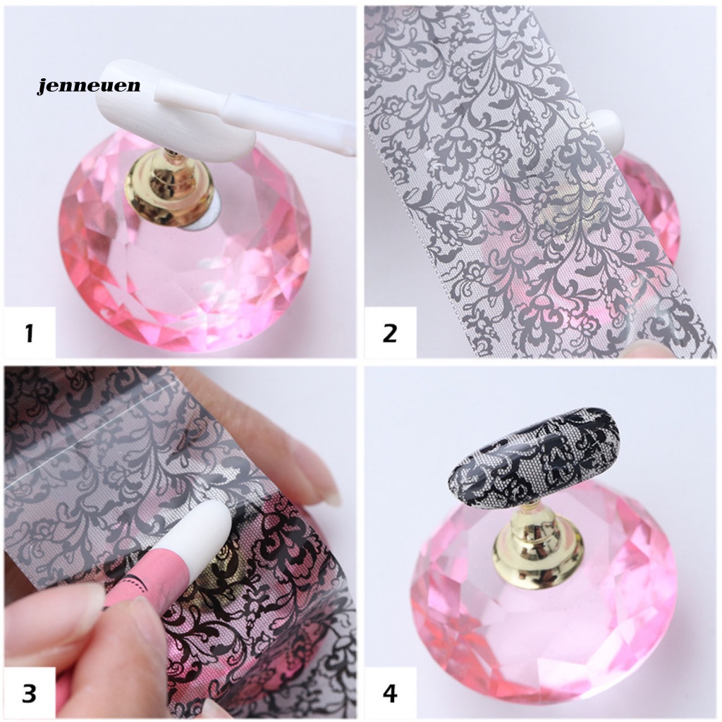 Set 10 Cuộn Giấy Foil Dán Trang Trí Móng Tay Cho Nữ Họa Tiết Ngôi Sao / Trái Tim