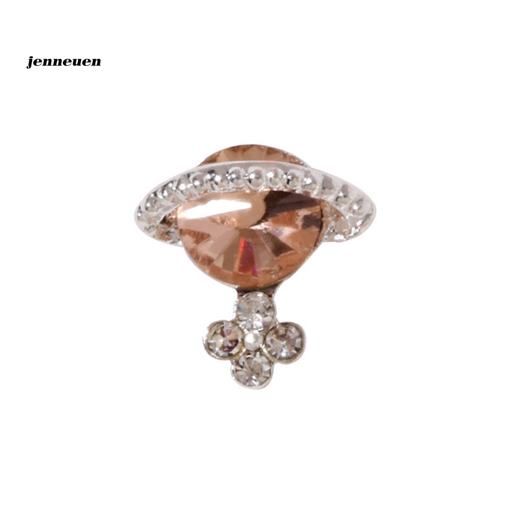 Set 5 Phụ Kiện Trang Trí Móng Tay Hình Hành Tinh Đính Đá Lấp Lánh Sang Trọng DIY