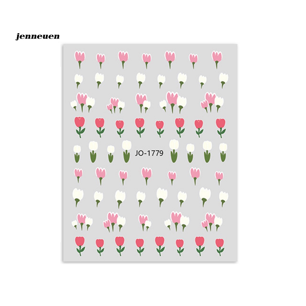 Miếng Dán Trang Trí Móng Tay Tự Dính Siêu Mỏng 2D Màu Sắc Tươi Sáng