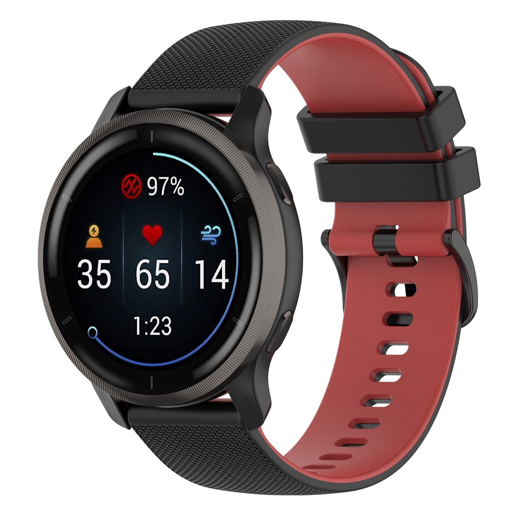 Dây Đeo Silicone 20mm 22mm Cho Garmin Forerunner 255 745 Garmin Venu 2 vivoactive 4 Active
