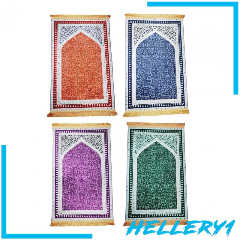 Thảm Cầu Nguyện Hình Chữ Nhật Bằng Polyester In Họa Tiết Thổ Nhĩ Kỳ Phối Tua Rua Thanh Lịch Cho Nam Và Nữ