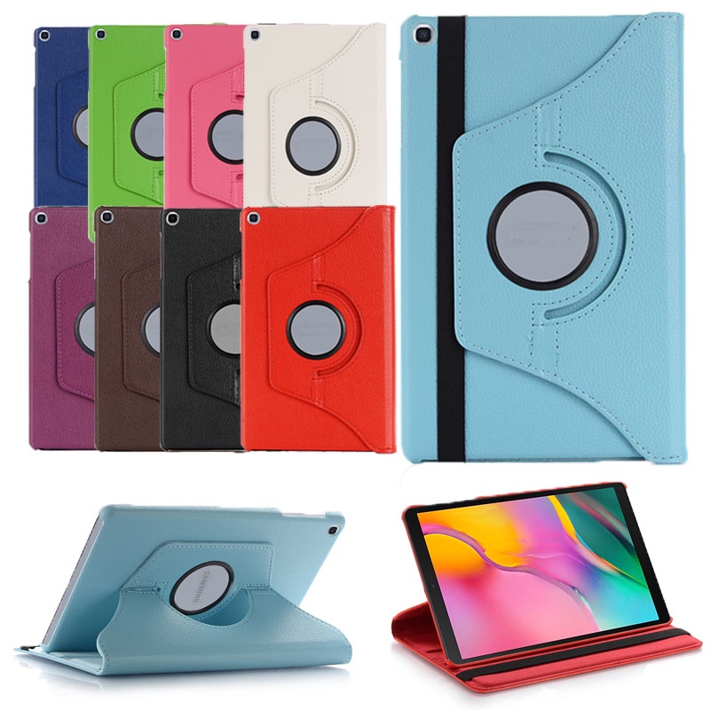 Dành Cho Samsung Galaxy Tab A 8.0 2019 S Pen SM-P200 P205 Ốp Lưng Xoay 360 Thông Minh PU Dành Cho Sa