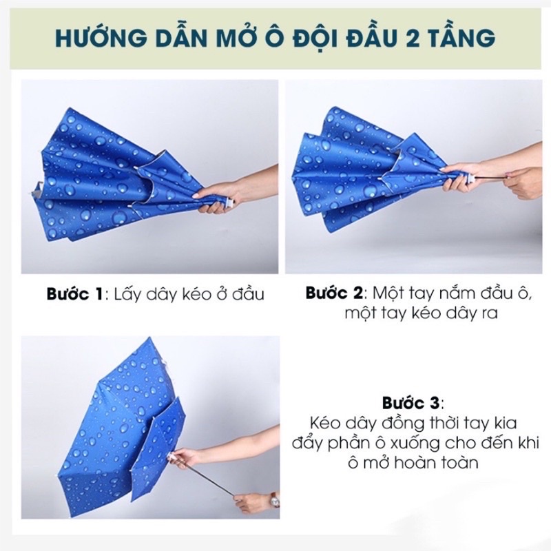 Mũ ô đội đầu 2 tầng hàng loại 1 che mưa, che nắng,đi làm đồng , đi câu cá, đi dã ngoại ANam-Fishing