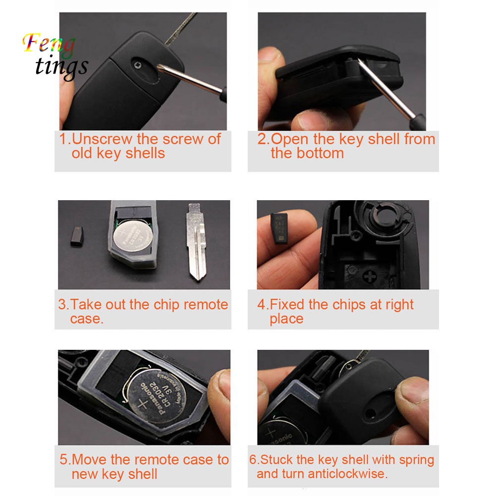 Vỏ Chìa Khóa Điều Khiển Từ Xa 3 Nút Cho Chery A5 E5 A3