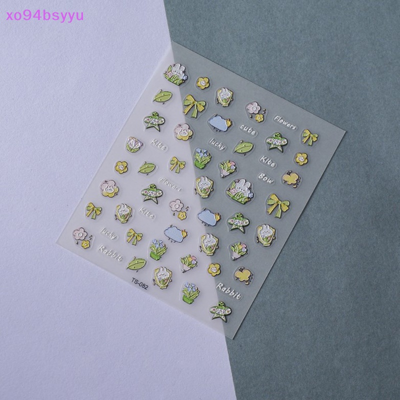 1 Tờ Miếng Dán Trang Trí Móng Tay xo94bsyyu Họa Tiết Hoa Phong Cách Bohemian