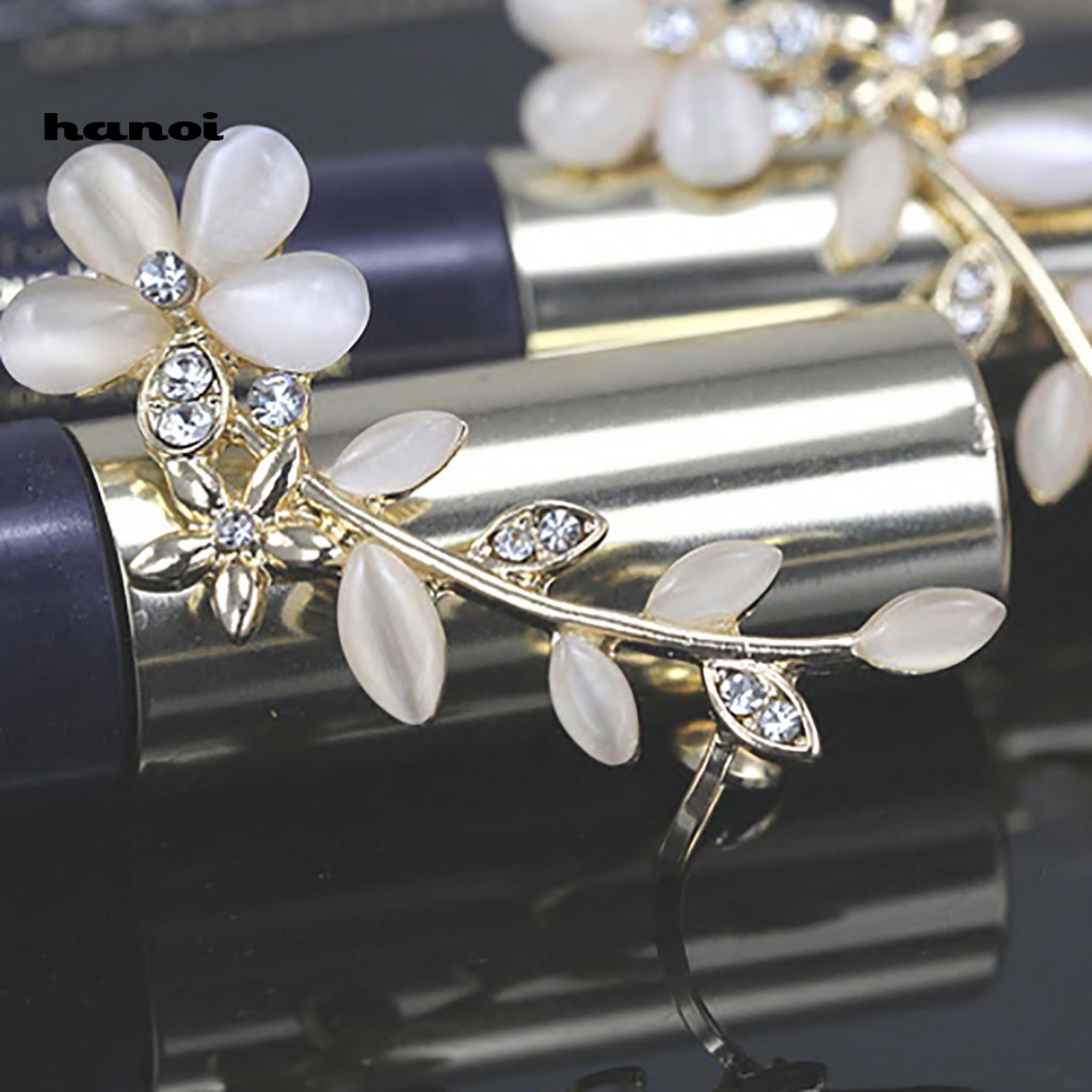 1 Đôi Bông Tai Đeo Vành Tai Đính Đá Thời Trang Cho Nữ