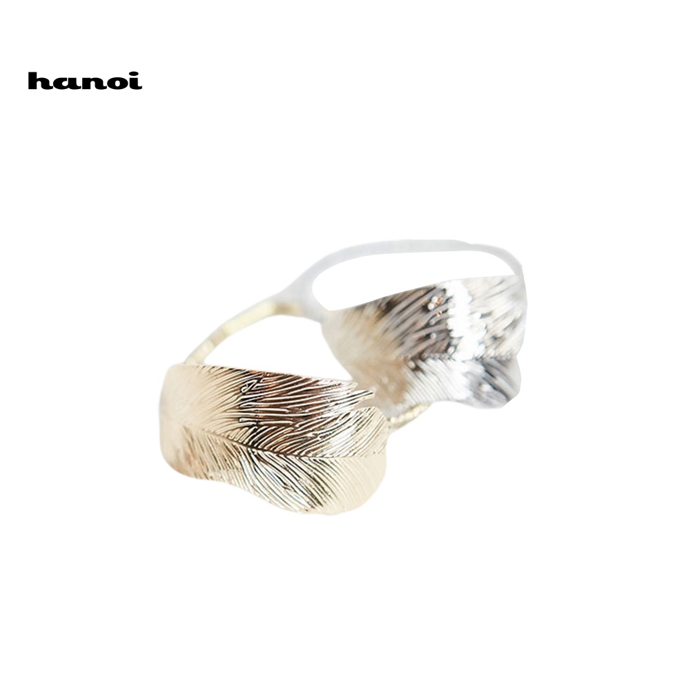 Set 2 Dây Cột Tóc Co Giãn Hình Chiếc Lá Thời Trang Cho Nữ Giá Đỡ