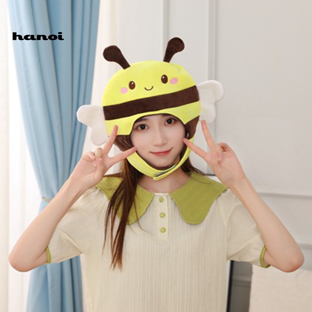 Mũ Trùm Đầu Hóa Trang Chú Ong 3D Biểu Tượng Cảm Xúc Đáng Yêu