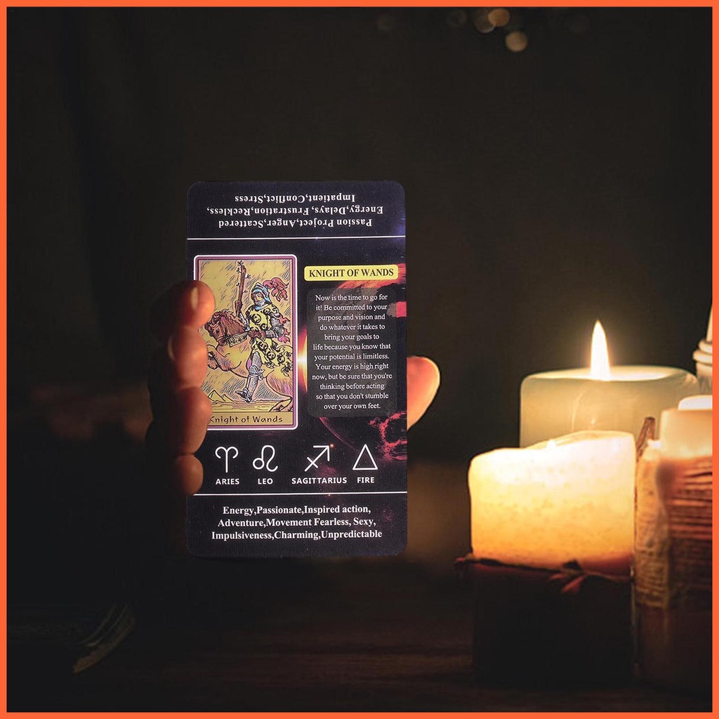 Tarot oracle cards portable tarot with heywords bộ bài oracle tâm lý cho các trò chơi bài bói toán bí ẩn chunvn