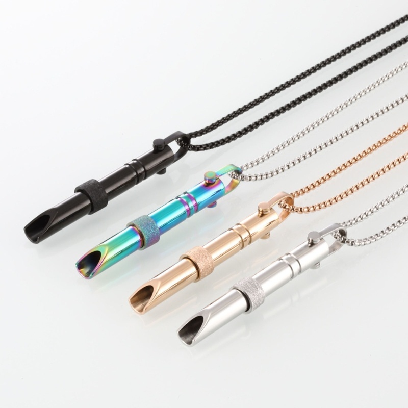Boom stress relief mindful breathing vòng cổ bằng thép không gỉ mindfulness vòng cổ để thư giãn giảm lo âu necklac