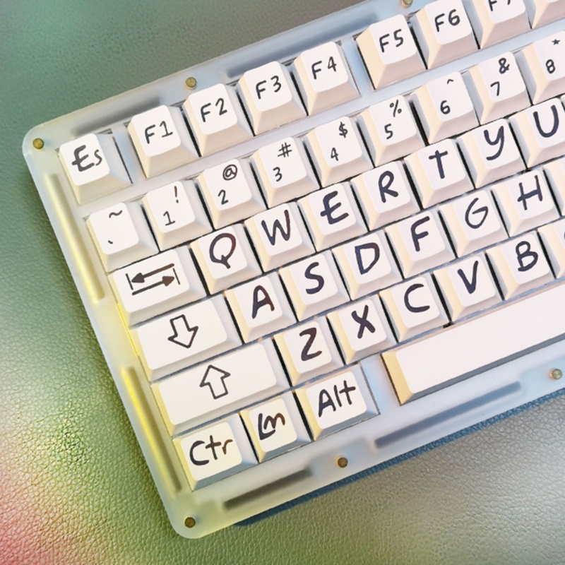 Fun 133 phím cherry pbt keycaps dye thăng hoa keycap chữ lớn cho mx switch