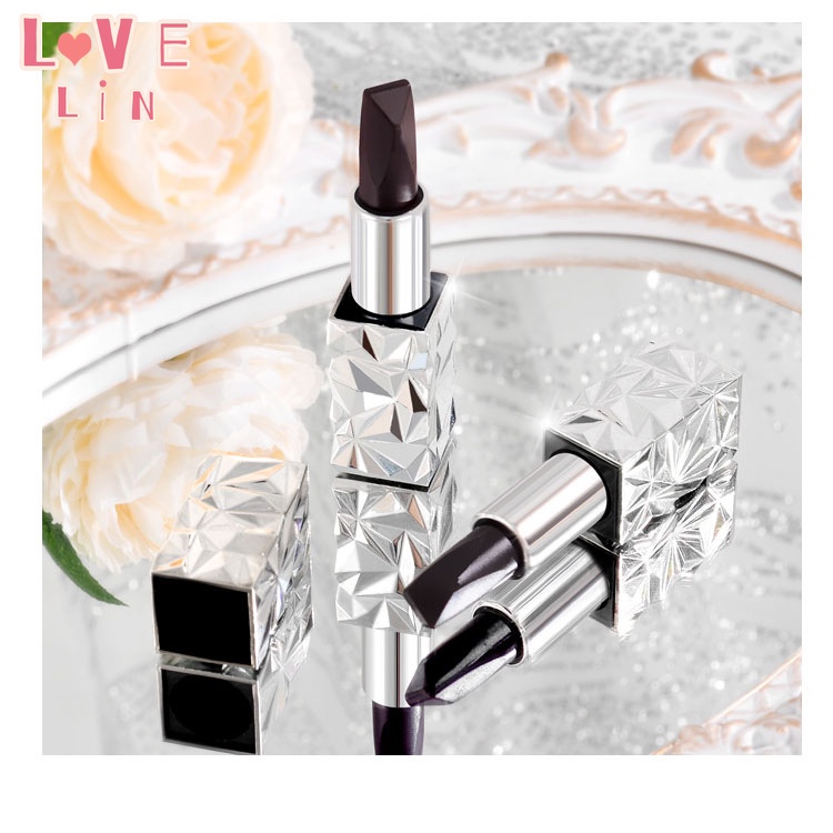 Son Dưỡng Môi Kim Cương Đen Ba Màu Thay Đổi Màu Dưỡng Ẩm Lâu Trôi Không Phai Màu Không Bị Phai Màu