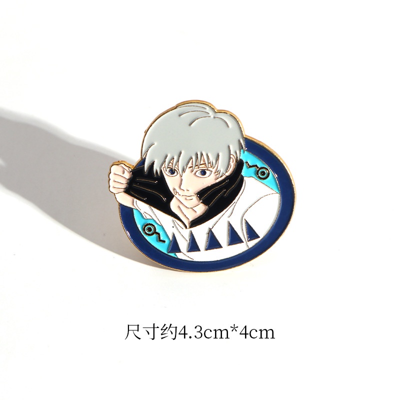 Huy Hiệu Cài Áo Hình Jason Gojo Satoru Dễ Thương