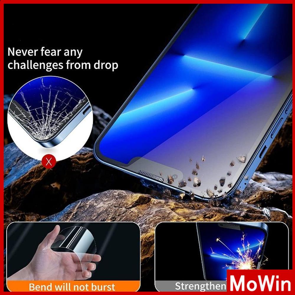 Phim cường lực cho iPhone 14 Pro max Phim cường lực Full màn hình HD Tự dính Toàn màn hình Không bong bóng Chống nổ Chống bám vân tay mạnh mẽ Tương thích với iPhone 13 12 Pro max