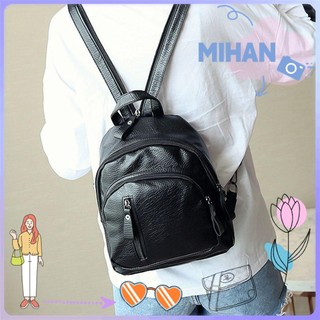 MIHAN1 High Quality Shoulder Bag Travel Anti-theft Women Backpack Waterproof Fashion Large Capacity Ladies PU Leather