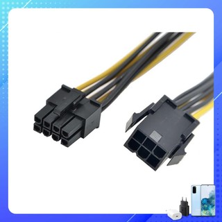 [Mã ELFLASH3 hoàn 10K xu đơn 20K] Cáp chuyển Nguồn Điện 6 pin Sang 8-pin Pci-E Cho Card Đồ Họa