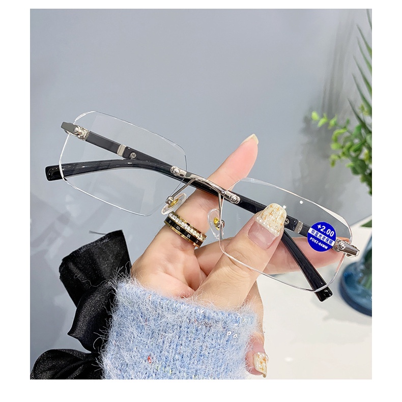 Mắt Kính Không Gọng Chống Ánh Sáng Xanh Thời Trang Doanh Nhân Cho Nam Và Nữ 3312