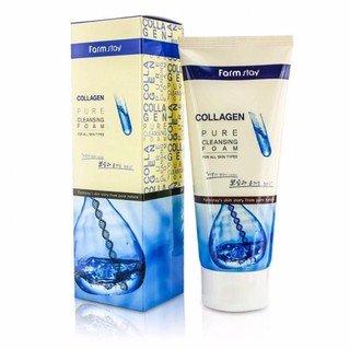 Sữa rửa mặt farm stay hàn quốc collagen 180ml