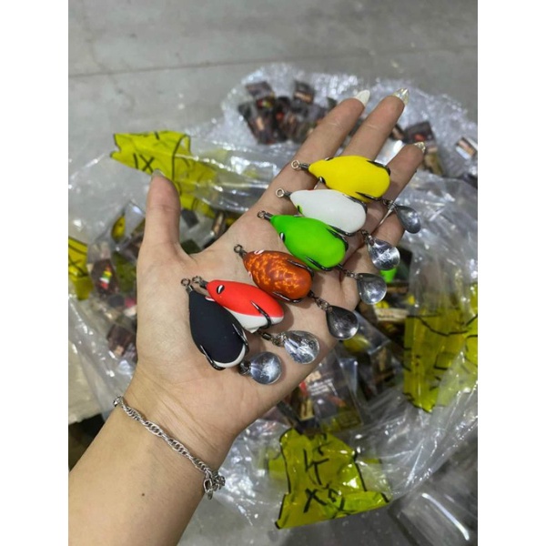 [Giá rẻ] Mồi Câu Lure Nhái Hơi F35, Mồi Nhái Hơi Chìm F35