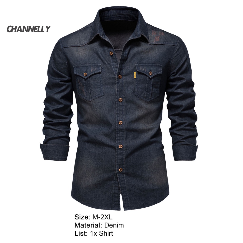 Channelly Quần Jean Áo Sơ Mi Dài Tay