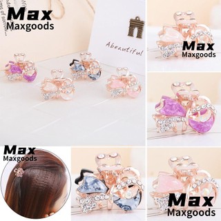 Kẹp tóc nơ mini đính đá dễ thương trẻ trung