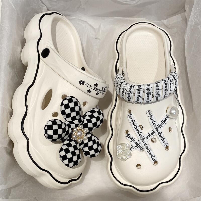 FEIJIANU dép Cross dép sandal nữ giày đi biển đáng yêu thoải mái 30Z230726016