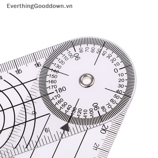 Everthinggooddown 1pc multi-ruler goniometer angle spinal ruler công cụ đo 360 độ vn