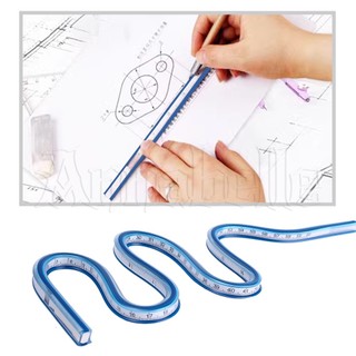 Thước cong bằng nhựa mềm linh hoạt có thể uốn cong / bẻ cong dùng để làm thước cong / làm thiết kế diy