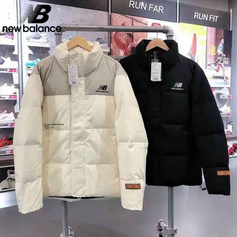 Mới New Balance Áo Khoác Phao Cotton Dày Dặn Cổ Đứng Thời Trang Cho Cặp Đôi
