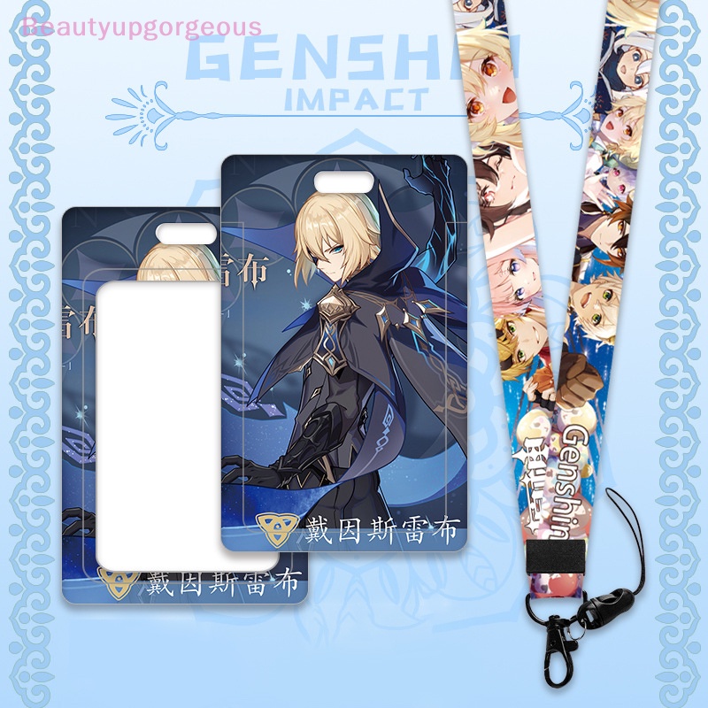 Vỏ Nhựa Đựng Thẻ id / Thẻ id / Mô Hình Nhân Vật Hoạt Hình genshin Có Dây Đeo Nhỏ Gọn