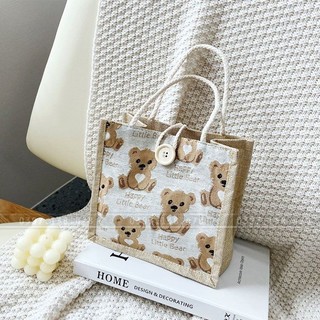 Túi Tote Hàn Quốc, Họa Tiết In Chìm Cực Đẹp, Thiết Kế Basic Rất Dễ Phối Đồ [NEW]