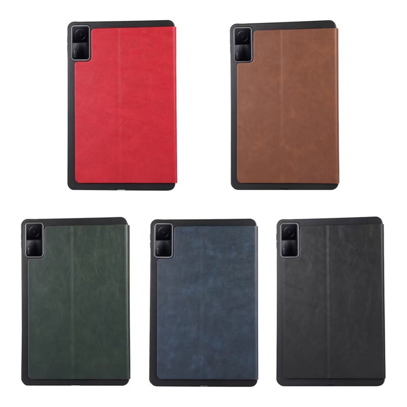 Ốp Máy Tính Bảng Da PU Màu Trơn Chống Sốc Có Đế Cho Xiaomi Redmi Pad 10.61inch 2022