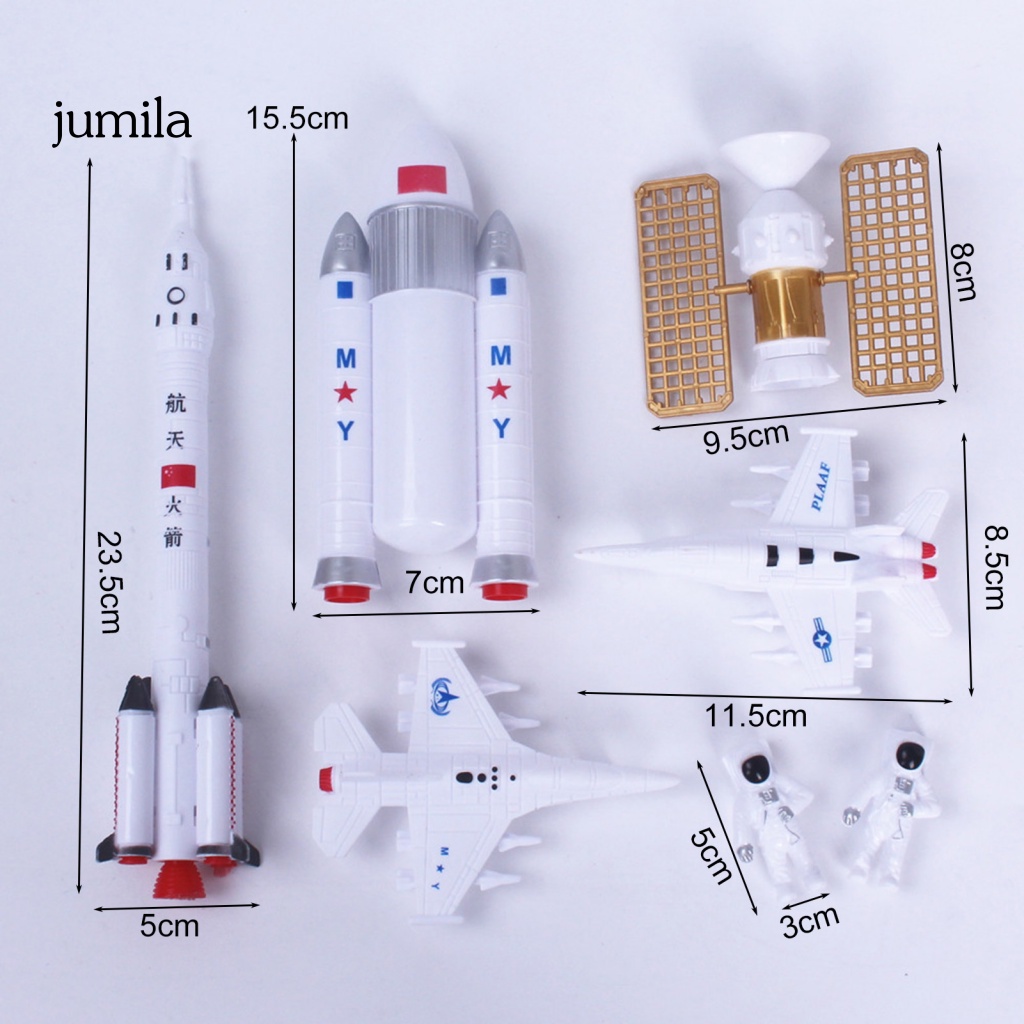 Set 7 Mô Hình Tàu Con Thoi Bằng Nhựa ABS Dành Cho Bé