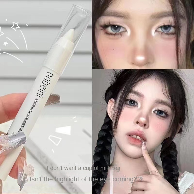 Phấn Mắt Dạng Thỏi Màu Lì / Ánh Ngọc Trai Chống Thấm Nước Làm Sáng Da