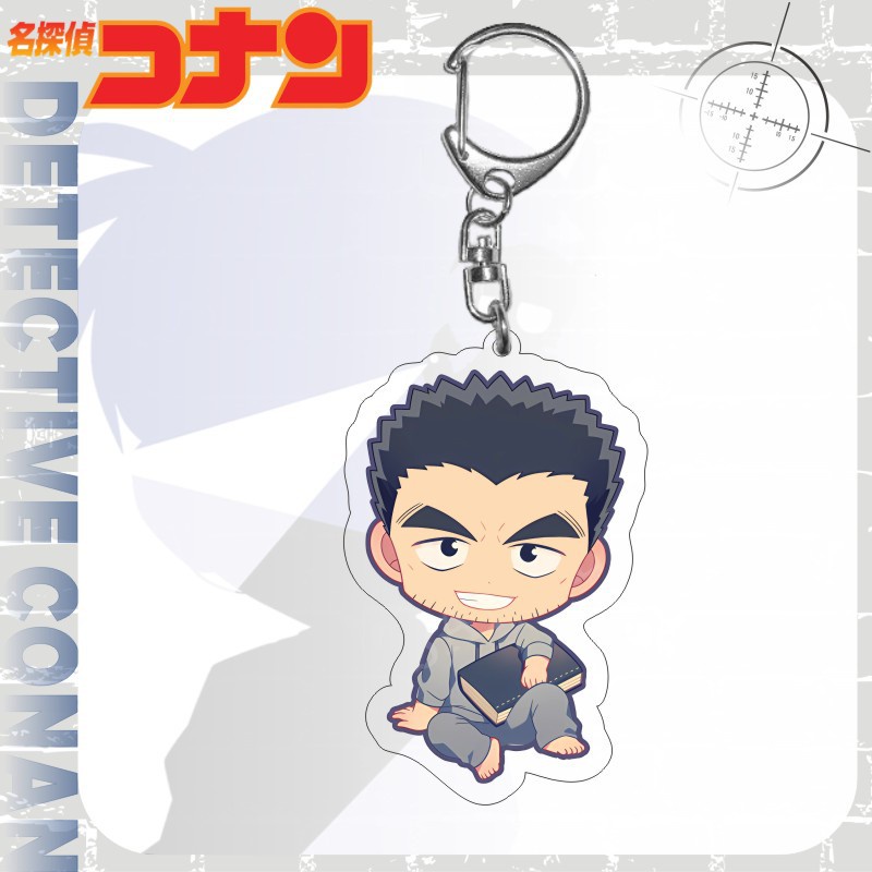 Ere1 thám tử lừng danh conan móc khóa anime chìa khóa acrylic túi dễ thương mặt dây chuyền phim hoạt hình ran haibara người hâm mộ bộ sưu tập quà tặng