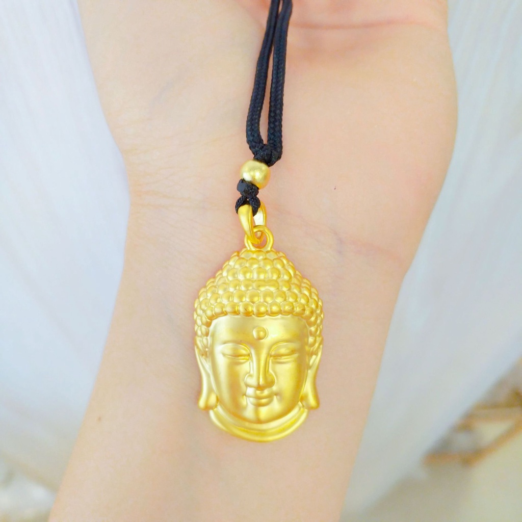 Pmrawc | Vòng cổ Mạ Vàng 24K Mặt Hình Đầu Phật FS1707