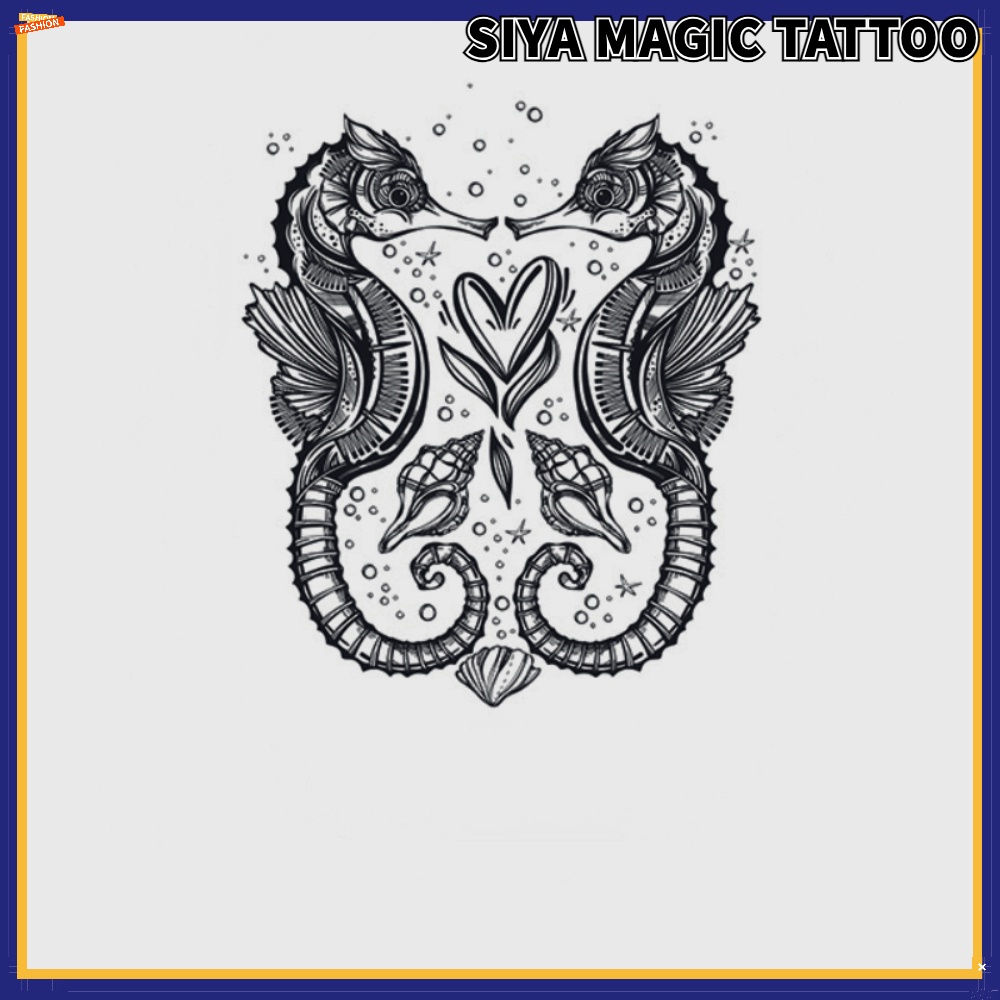 【SIYA Magic Tattoo】Hình Xăm Dán Tạm Thời Chống Nước 6cm x 10cm Sang 10-15 Ngày