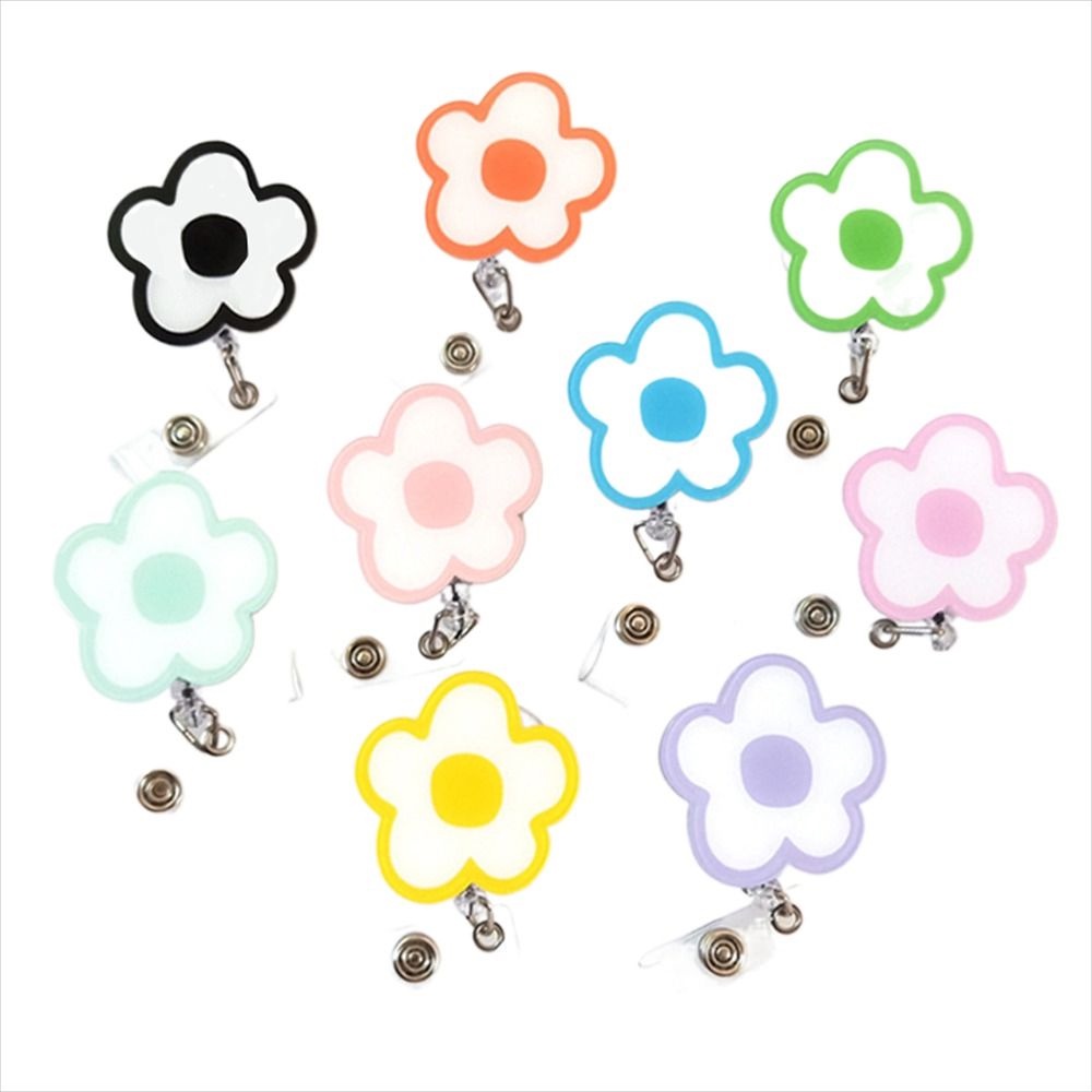 Lanfy Bảng Tên Y Tá Hình Hoa Có Thể Thu Vào Dễ Dàng Có Khóa Kéo Cho Học Sinh / Bác Sĩ kawaii