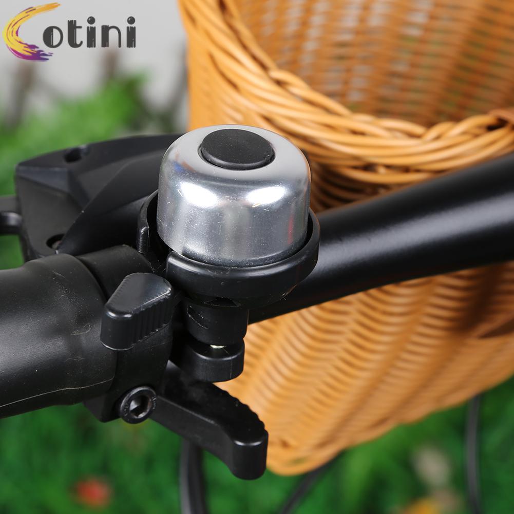 Giỏ Xe Đạp Bằng Dây Giả Da Có Chuông