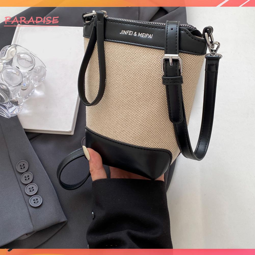 Túi Xách Bucket 1.vn Có Khóa Kéo Màu Sắc Retro Dành Cho Nữ