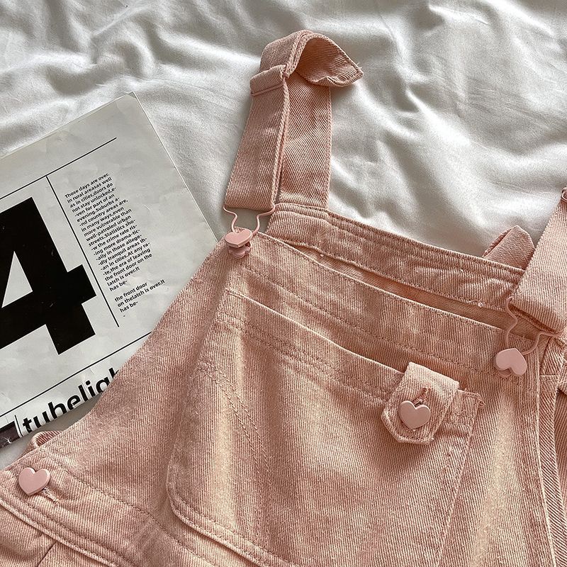 Cô gái quần dài treo thông thường 2023 mùa xuân và mùa hè nút tình yêu mới rộng rãi quần ống rộng thẳng